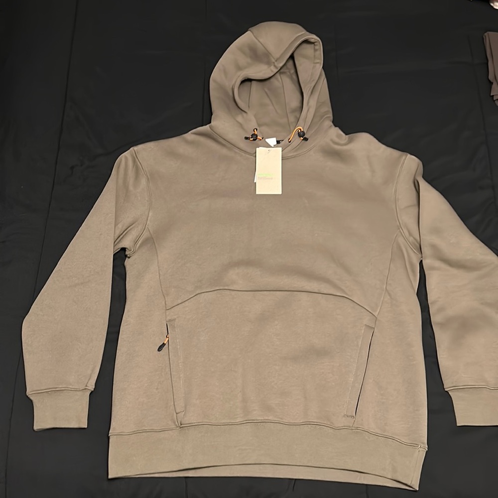 Brand new H&M Mens greenish-brown hoodie. Mens size large, never worn